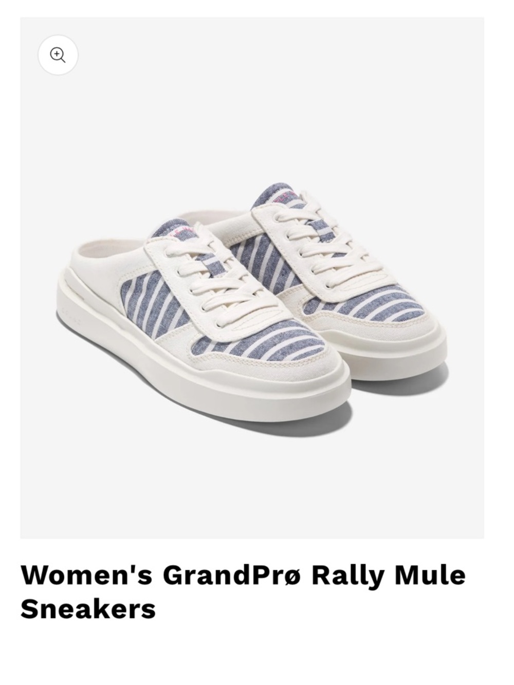 Cole Haan GrandPrø Rally Mule Sneakers - Blue & White